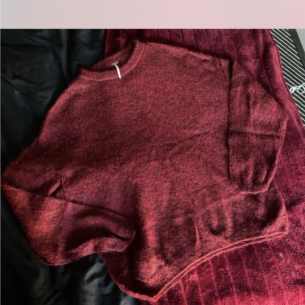 Free People Alpaca wool knit sweater- S (oversized)
